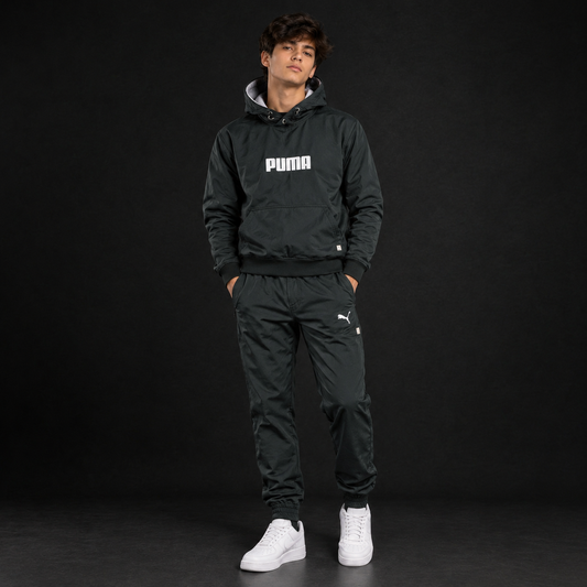 Premium Black Puma Tracksuit – Bold Style, Everyday Comfort